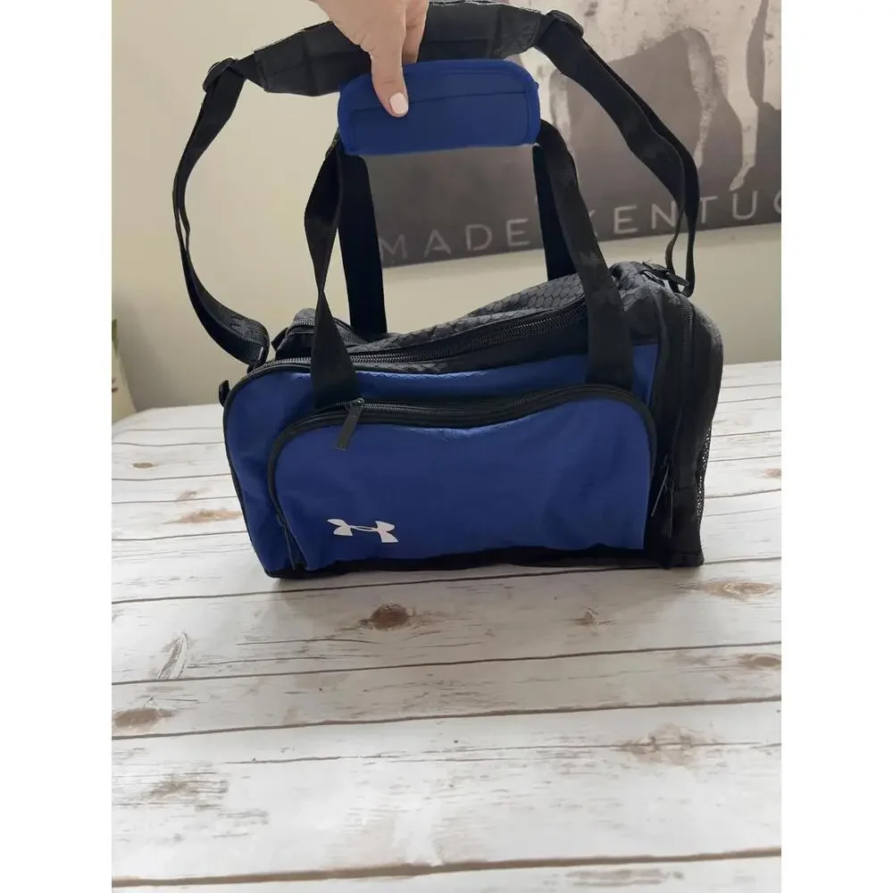 Under Armour Blue and Black Duffel Bag‎